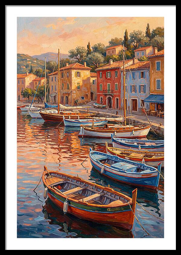 Harbor Serenity At Sunset