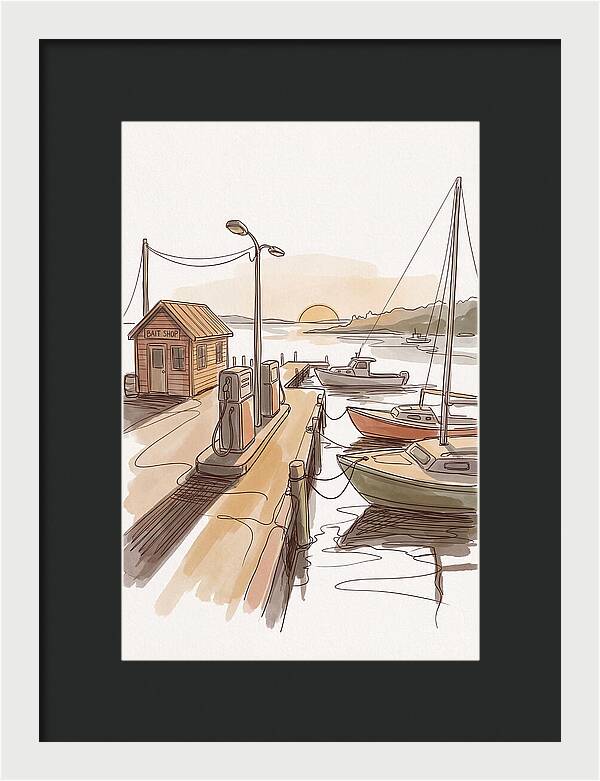 Harbor Serenity At Sunset
