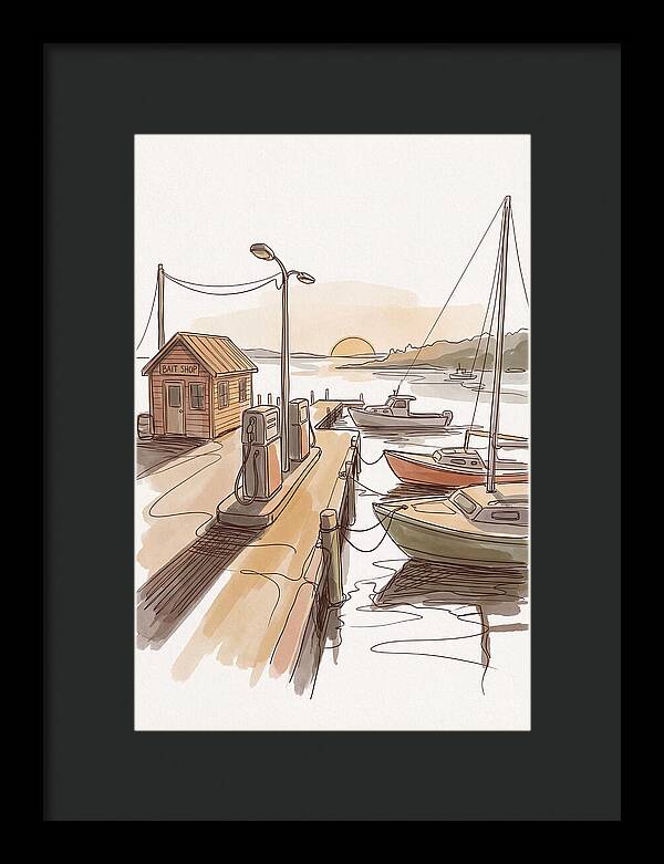 Harbor Serenity At Sunset