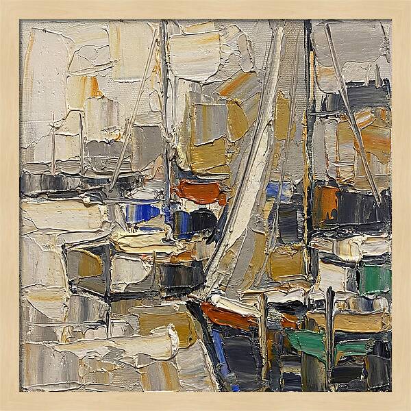 Harbor Serenity In Palette Knife