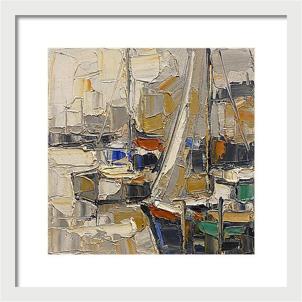 Harbor Serenity In Palette Knife
