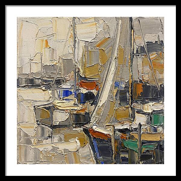 Harbor Serenity In Palette Knife