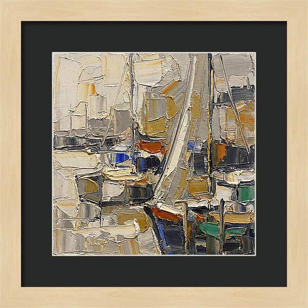 Harbor Serenity In Palette Knife