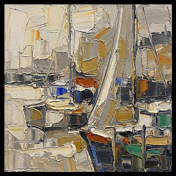 Harbor Serenity In Palette Knife