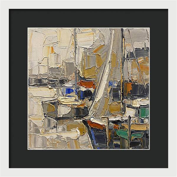 Harbor Serenity In Palette Knife