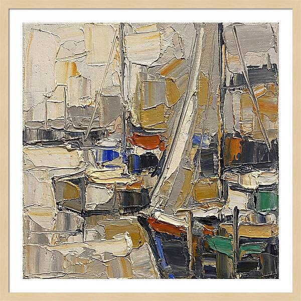 Harbor Serenity In Palette Knife