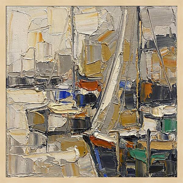 Harbor Serenity In Palette Knife
