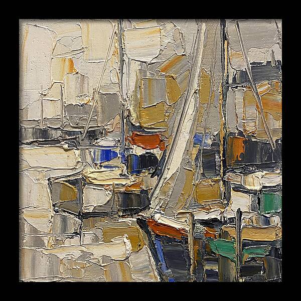 Harbor Serenity In Palette Knife