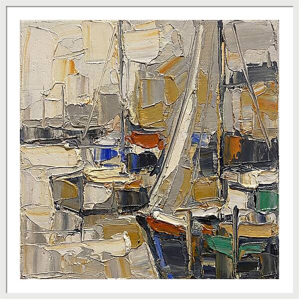 Harbor Serenity In Palette Knife