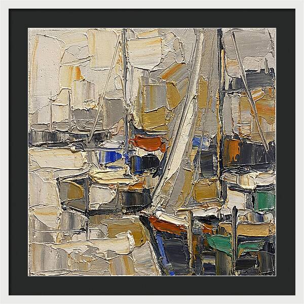 Harbor Serenity In Palette Knife