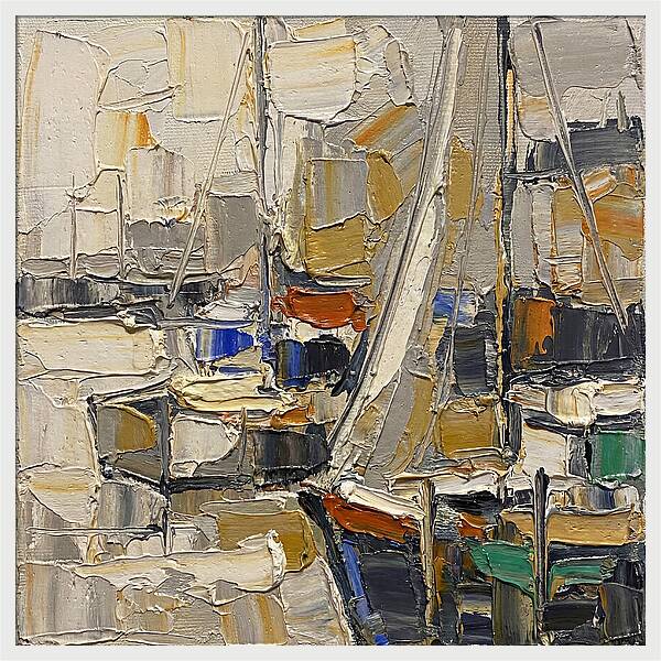 Harbor Serenity In Palette Knife