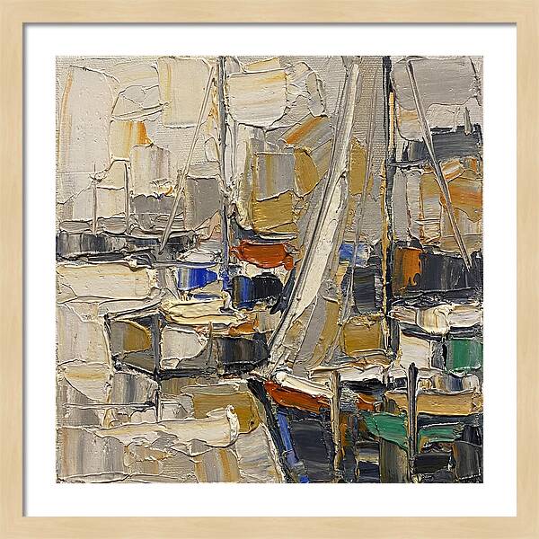 Harbor Serenity In Palette Knife