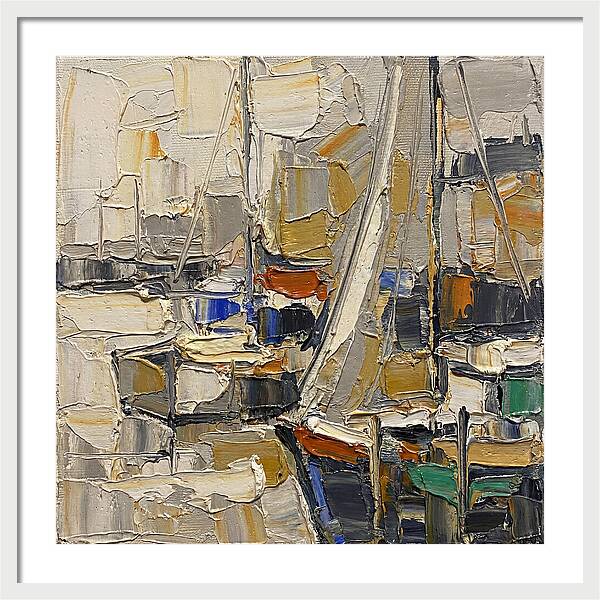 Harbor Serenity In Palette Knife