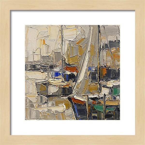 Harbor Serenity In Palette Knife