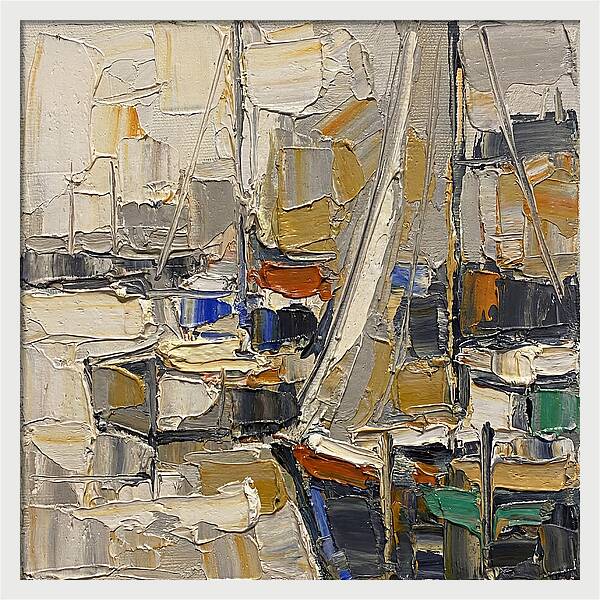 Harbor Serenity In Palette Knife