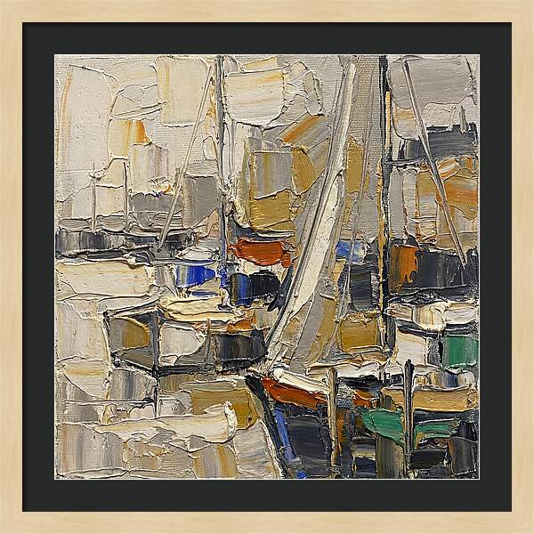 Harbor Serenity In Palette Knife