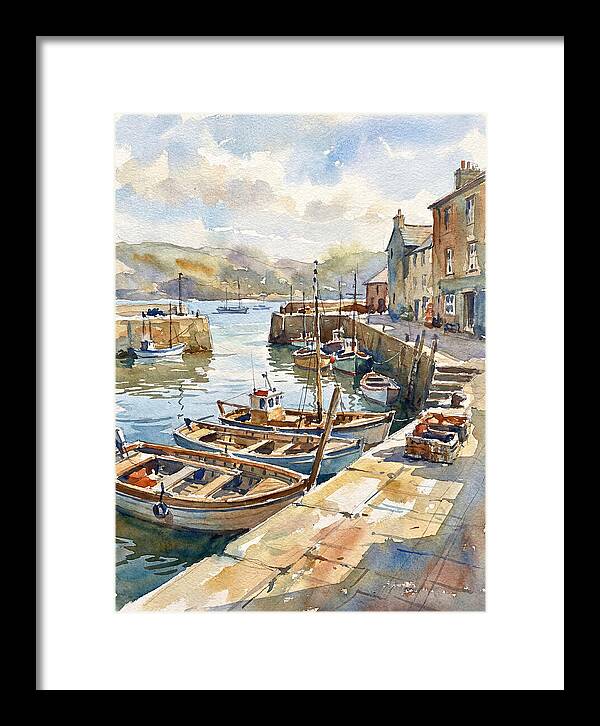 Harbor Serenity In Watercolor