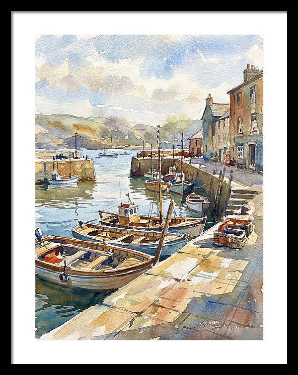 Harbor Serenity In Watercolor