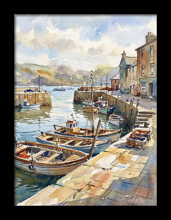 Harbor Serenity In Watercolor