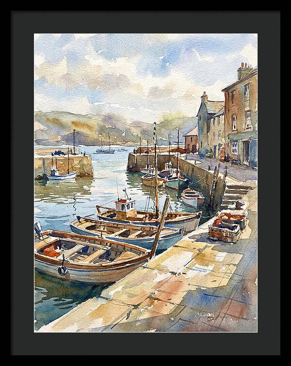 Harbor Serenity In Watercolor