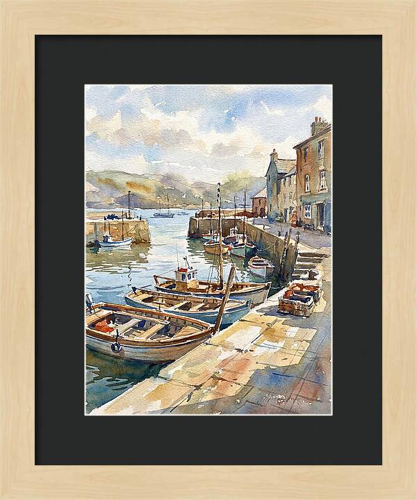 Harbor Serenity In Watercolor