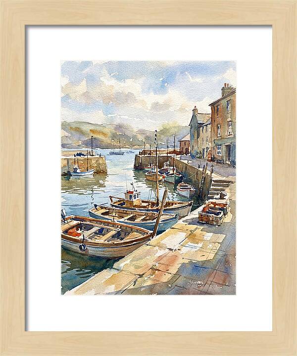 Harbor Serenity In Watercolor