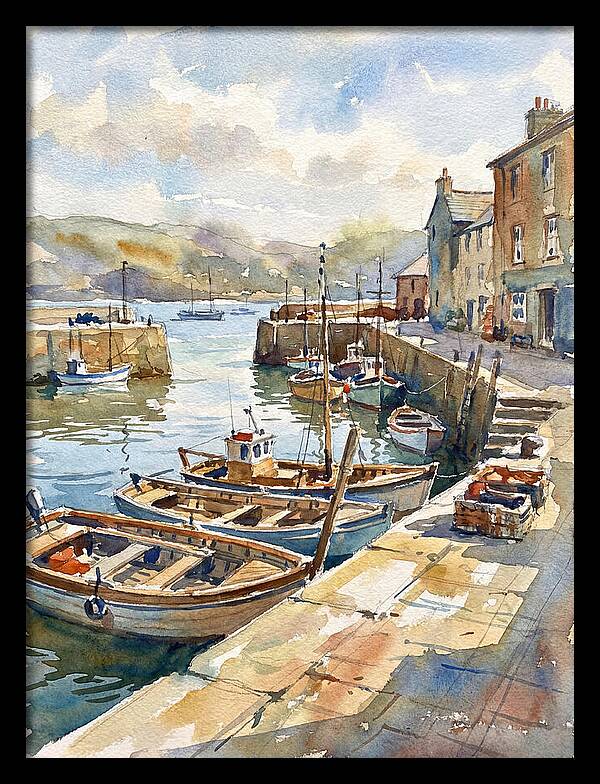 Harbor Serenity In Watercolor