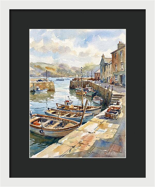 Harbor Serenity In Watercolor