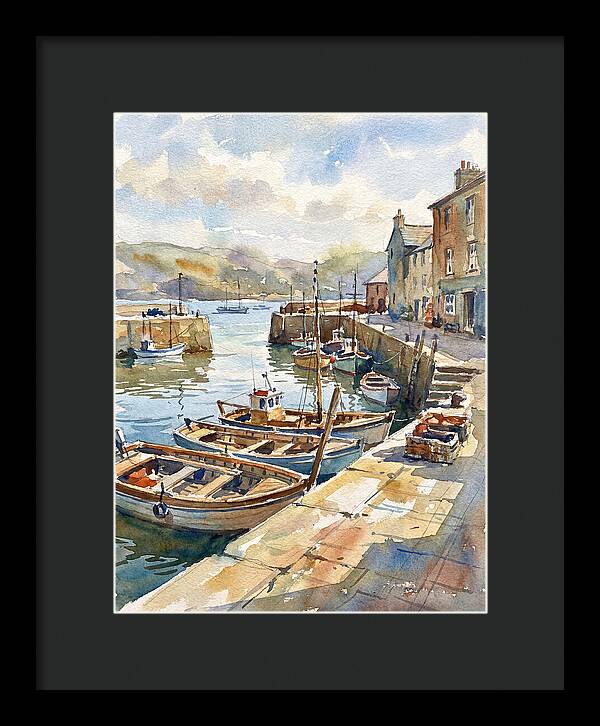 Harbor Serenity In Watercolor