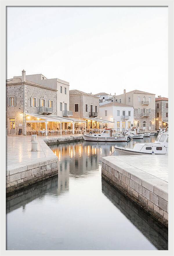 Harbor Town Evening Serenity
