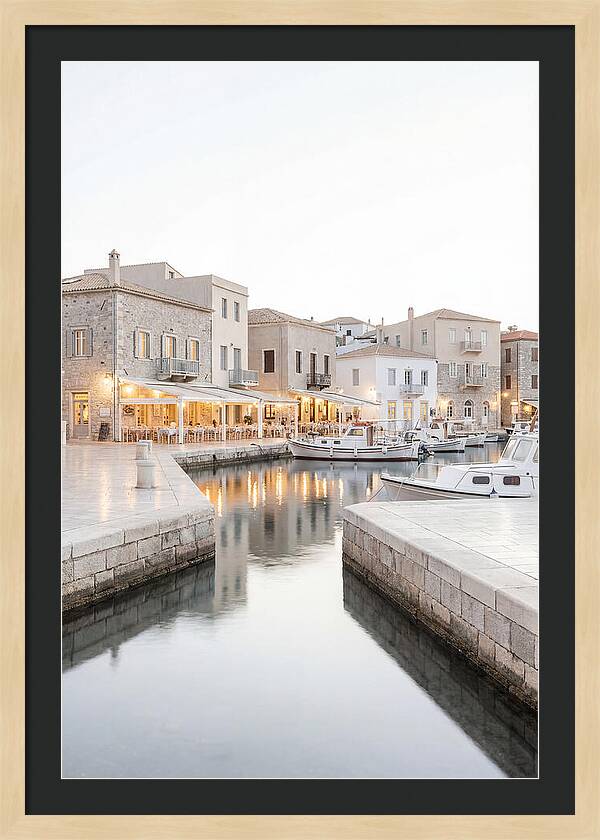 Harbor Town Evening Serenity