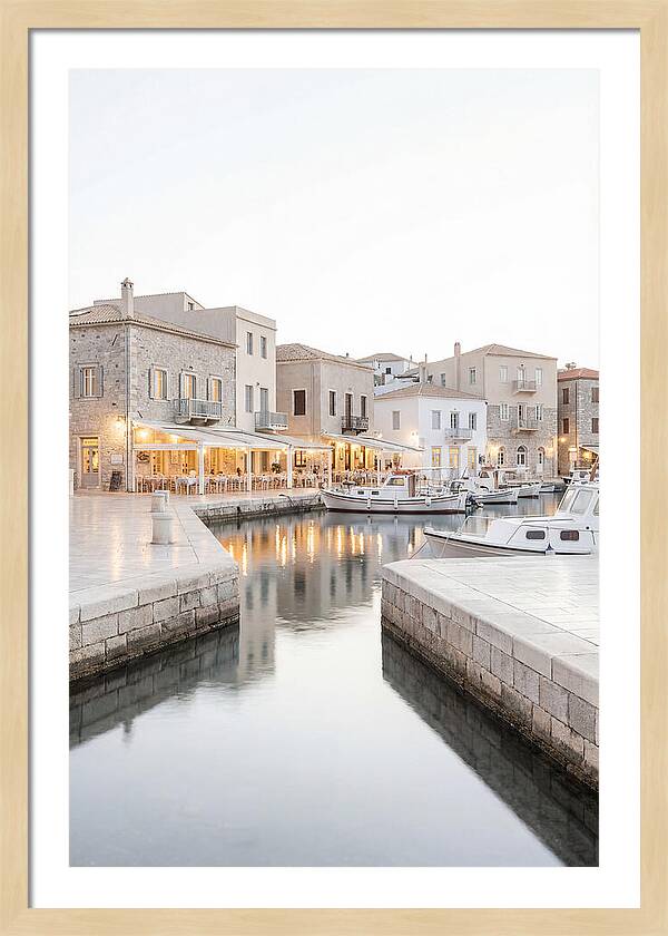 Harbor Town Evening Serenity