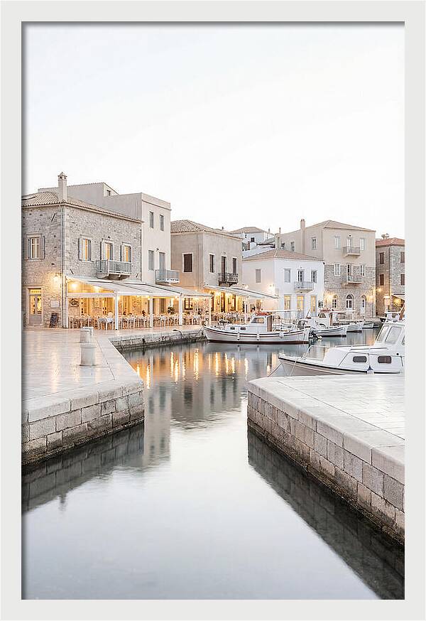 Harbor Town Evening Serenity