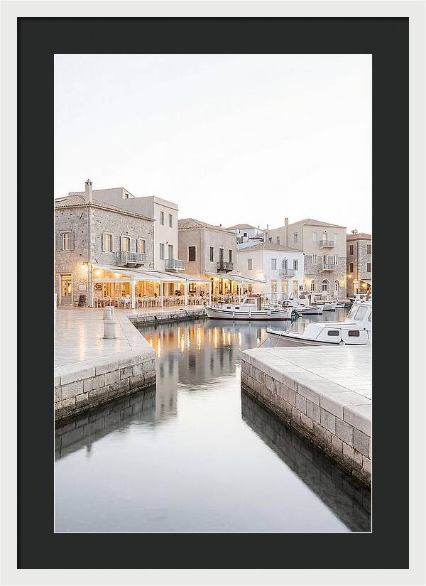 Harbor Town Evening Serenity