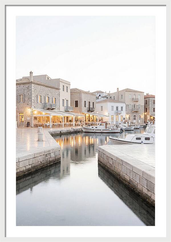 Harbor Town Evening Serenity