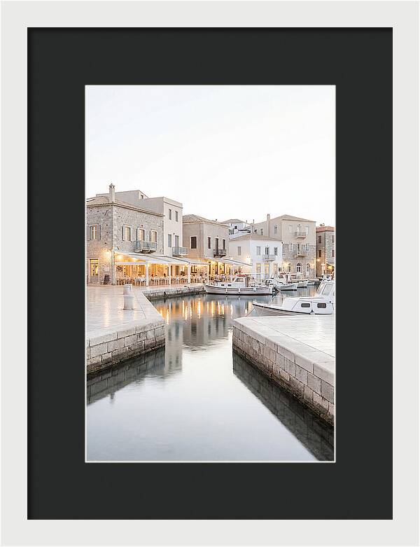 Harbor Town Evening Serenity