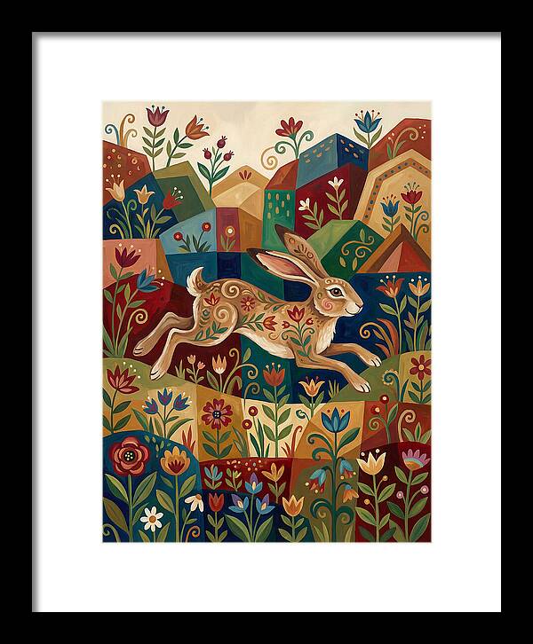 Hare Among Vibrant Flora