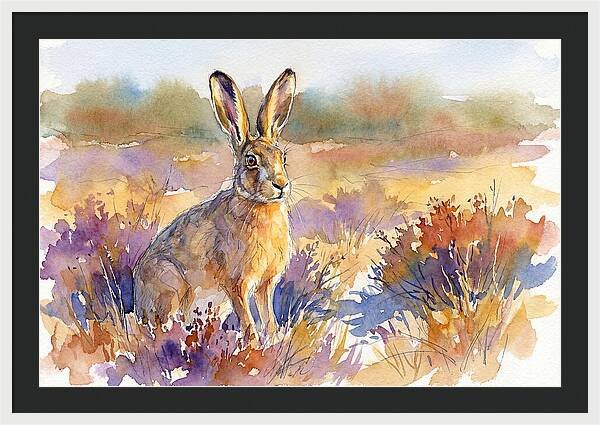Hare In Vibrant Landscape