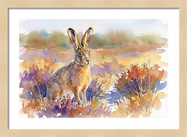 Hare In Vibrant Landscape