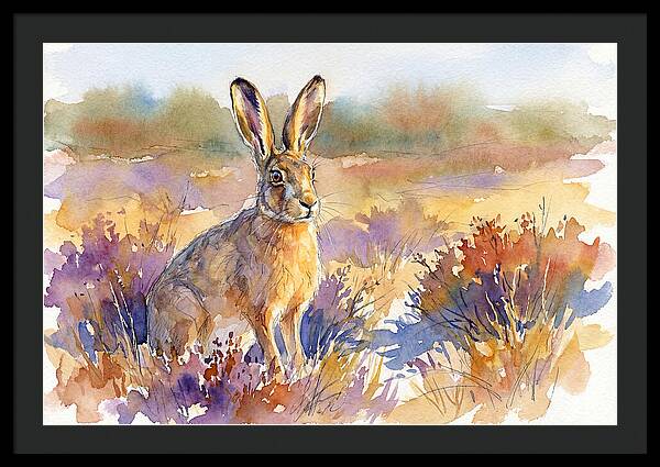Hare In Vibrant Landscape