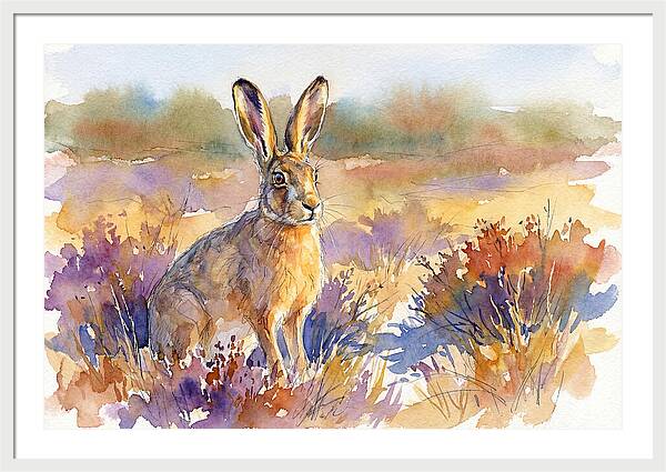 Hare In Vibrant Landscape