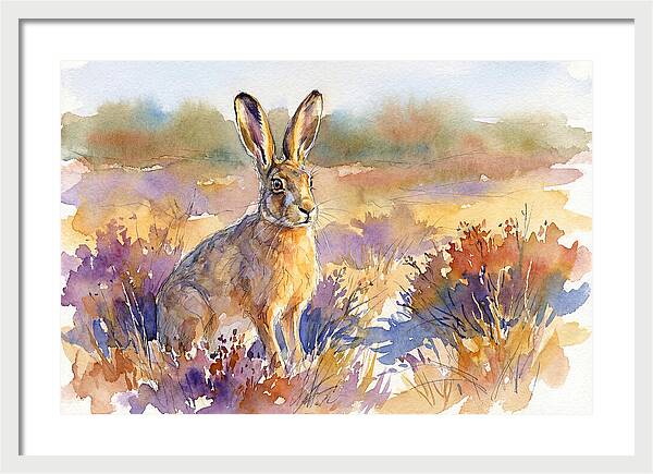 Hare In Vibrant Landscape