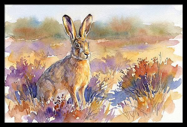 Hare In Vibrant Landscape