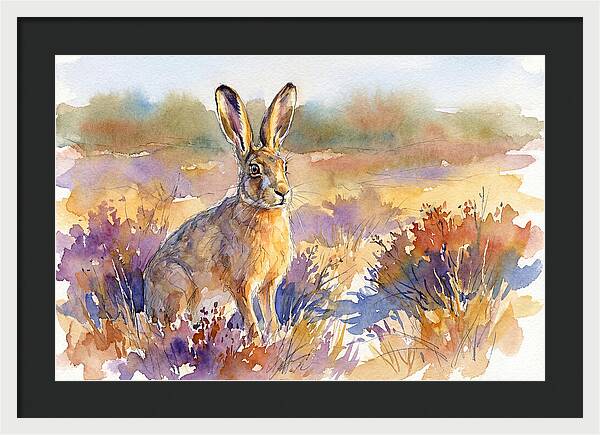 Hare In Vibrant Landscape