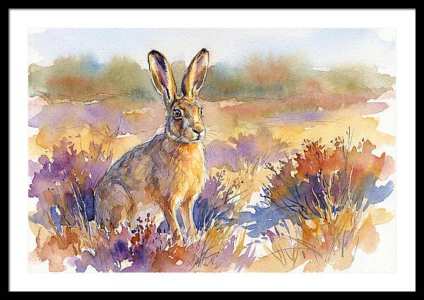 Hare In Vibrant Landscape