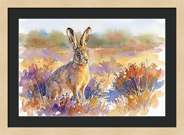 Hare In Vibrant Landscape