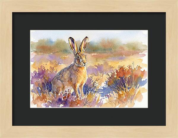 Hare In Vibrant Landscape