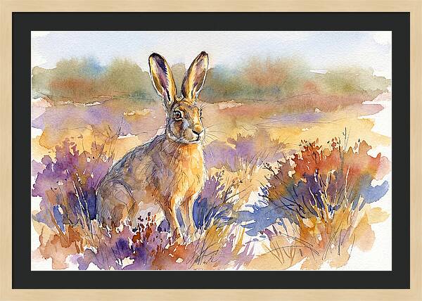 Hare In Vibrant Landscape