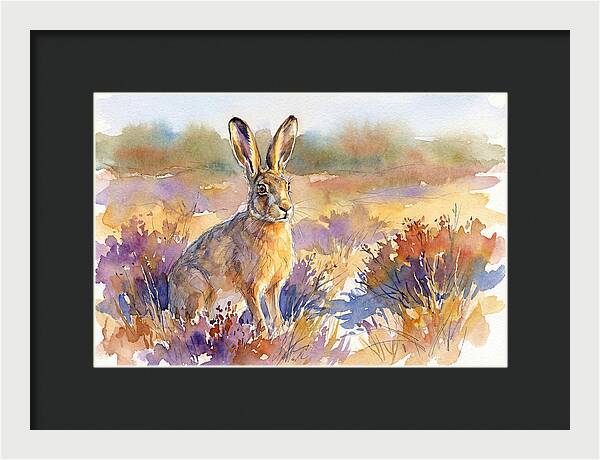Hare In Vibrant Landscape