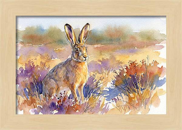 Hare In Vibrant Landscape
